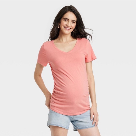 NWT V-Neck Maternity T-Shirt - Isabel Maternity by Ingrid & Isabel - Picture 1 of 7